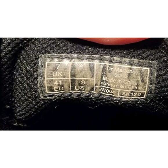 Doc Dr. Martens Black Canvas Soho Three Eye Lace Up Shoe Women's Sz 9 Sneakers - Picture 6 of 6